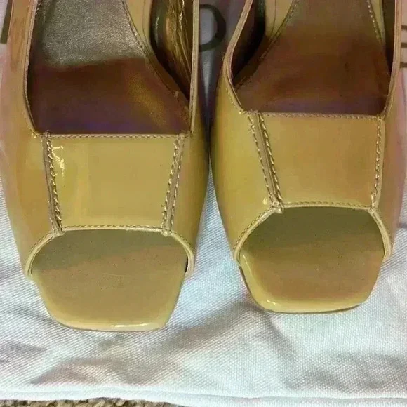 Dana Davis Womens Meadow Open toe Pump Slingback Heels Sandal Neutral 9.5 - Picture 2 of 6
